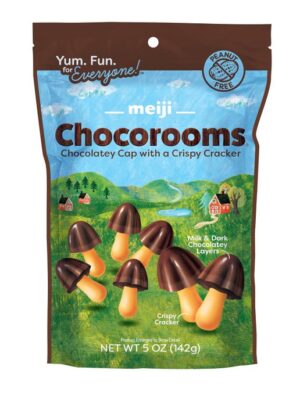 Meiji Chocorooms Crispy Crackers 5oz Peg Bag 6ct